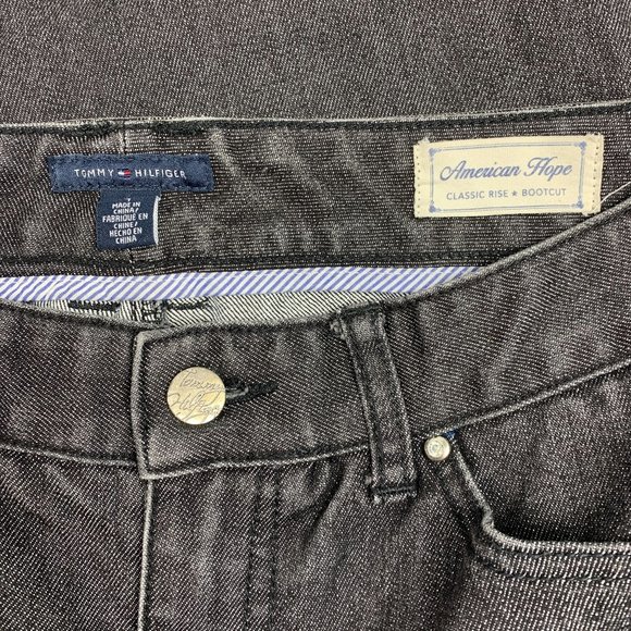 Tommy Hilfiger 4 Jeans 30" x 30.5" Black American Classic Hope Boot Cut - Picture 5 of 5